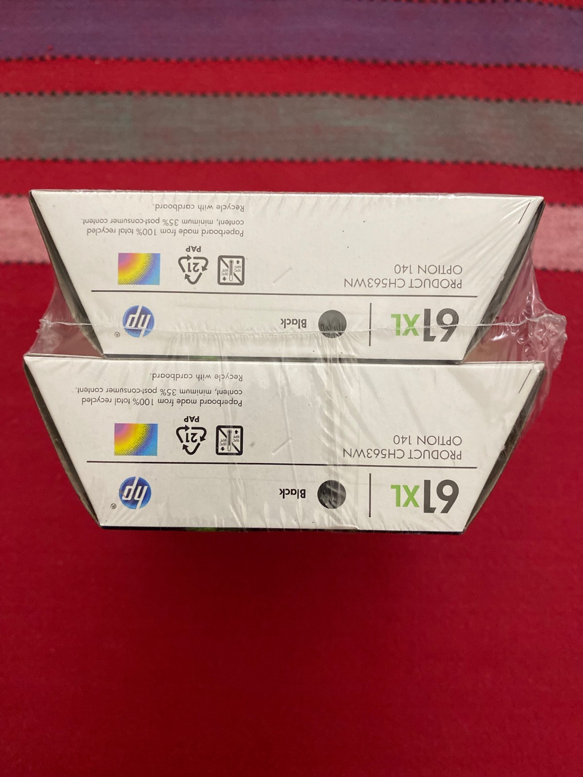 HP 61XL Black Ink Cartridge CH563WN-140 4 Pack New/Sealed Exp 1/2015