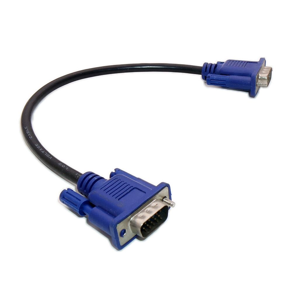 30x 1feet SVGA VGA Monitor 15PIN M/M Male To Male Cable CORD FOR PC TV HDTV Blue