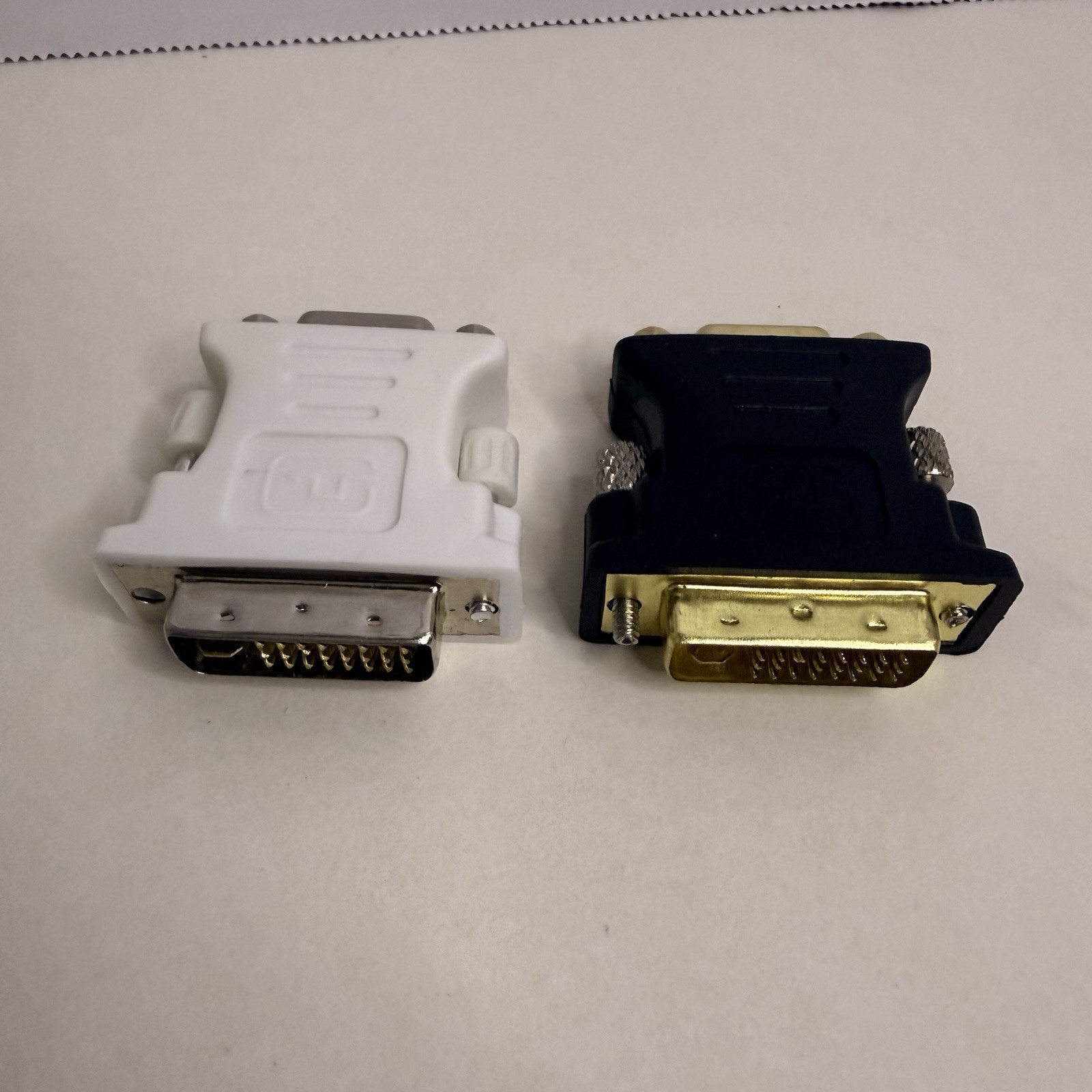 2PCS DVI to VGA Adapter, Gold Plated DVI-I 24+5 Pin Male to VGA Female Converter