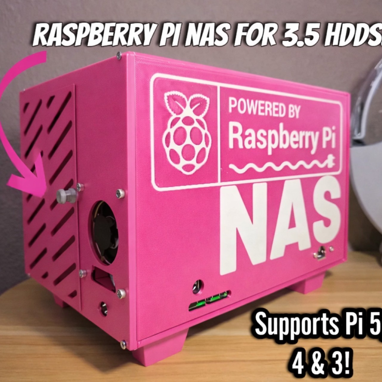 Raspberry pi 5 & pi 3 pi 4 NAS case