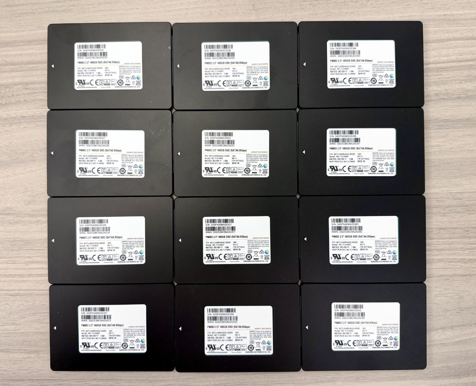 SAMSUNG 480GB Enterprise SSD – PM883 2.5″ SATA 6.0Gbps MZ7LH480HAHQ-00005