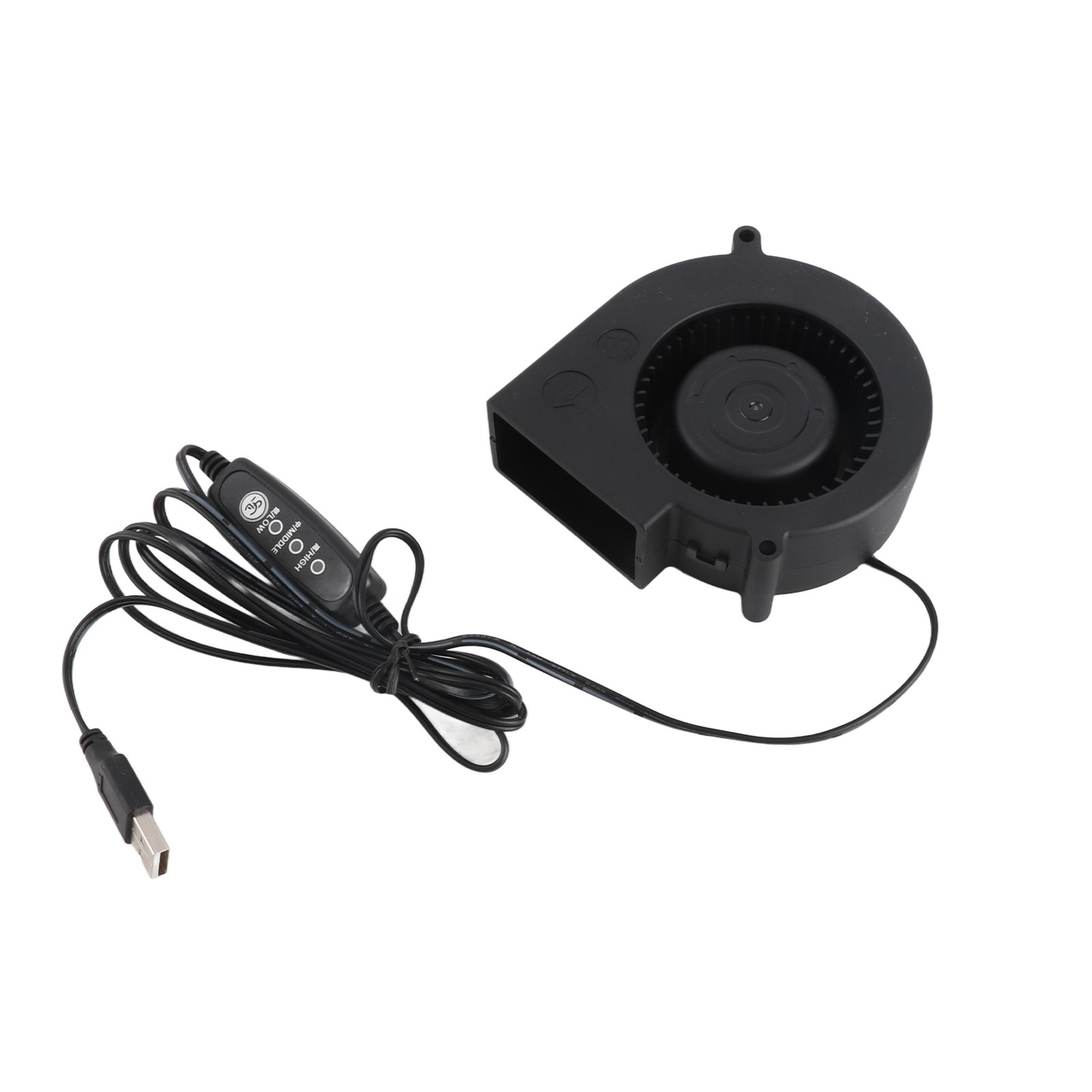 USB Blower Fan 3.8in 3 Speed Mode DC5V Brushless 3800 RPM 22 CFM Computer C RZRU