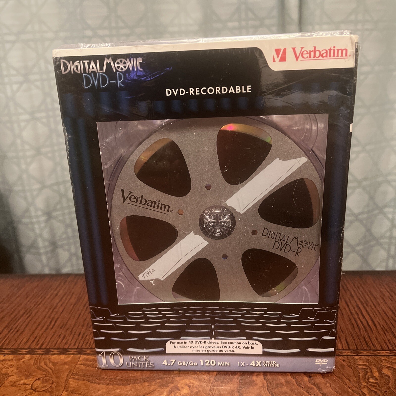 10 Pack Verbatrim DVD+R Digital Movie 4.7GB 120 Minutes 4X Super Jewel Box New