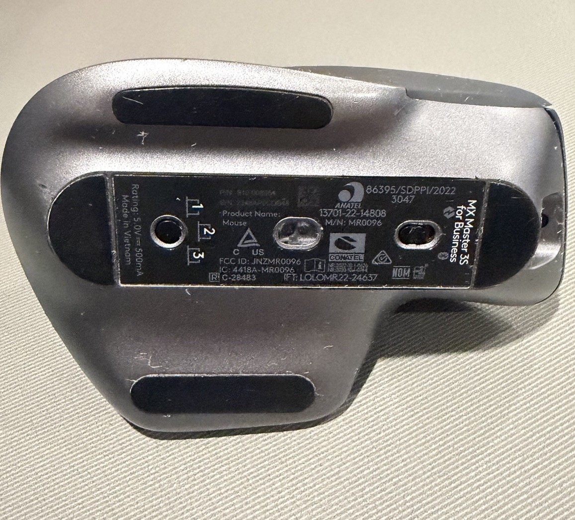Logitech MX Master 3S Wireless Mouse Standard Edition – Graphite *NO DONGLE*
