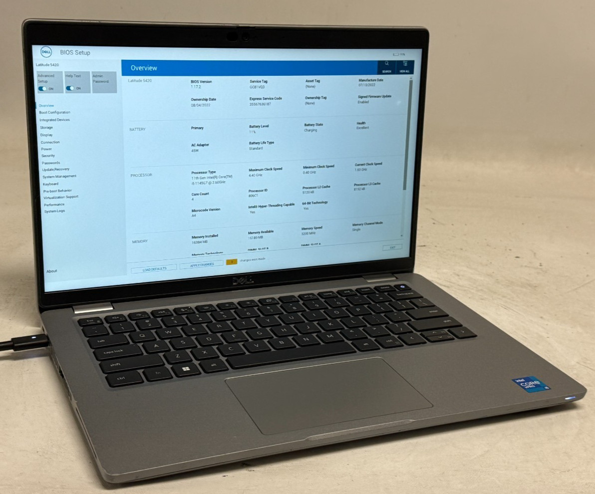 Dell Latitude 5420 14″ (i5-1145G7 2.60GHz – 16GB RAM – 256GB SSD – Win11Home)