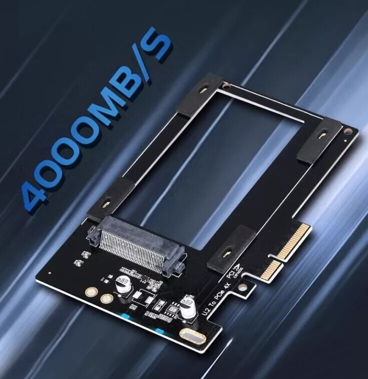 U.2 to PCIe Adapter for 2.5″ NVMe SSD Solid State Drive Adapter PCIE 3.0 x4