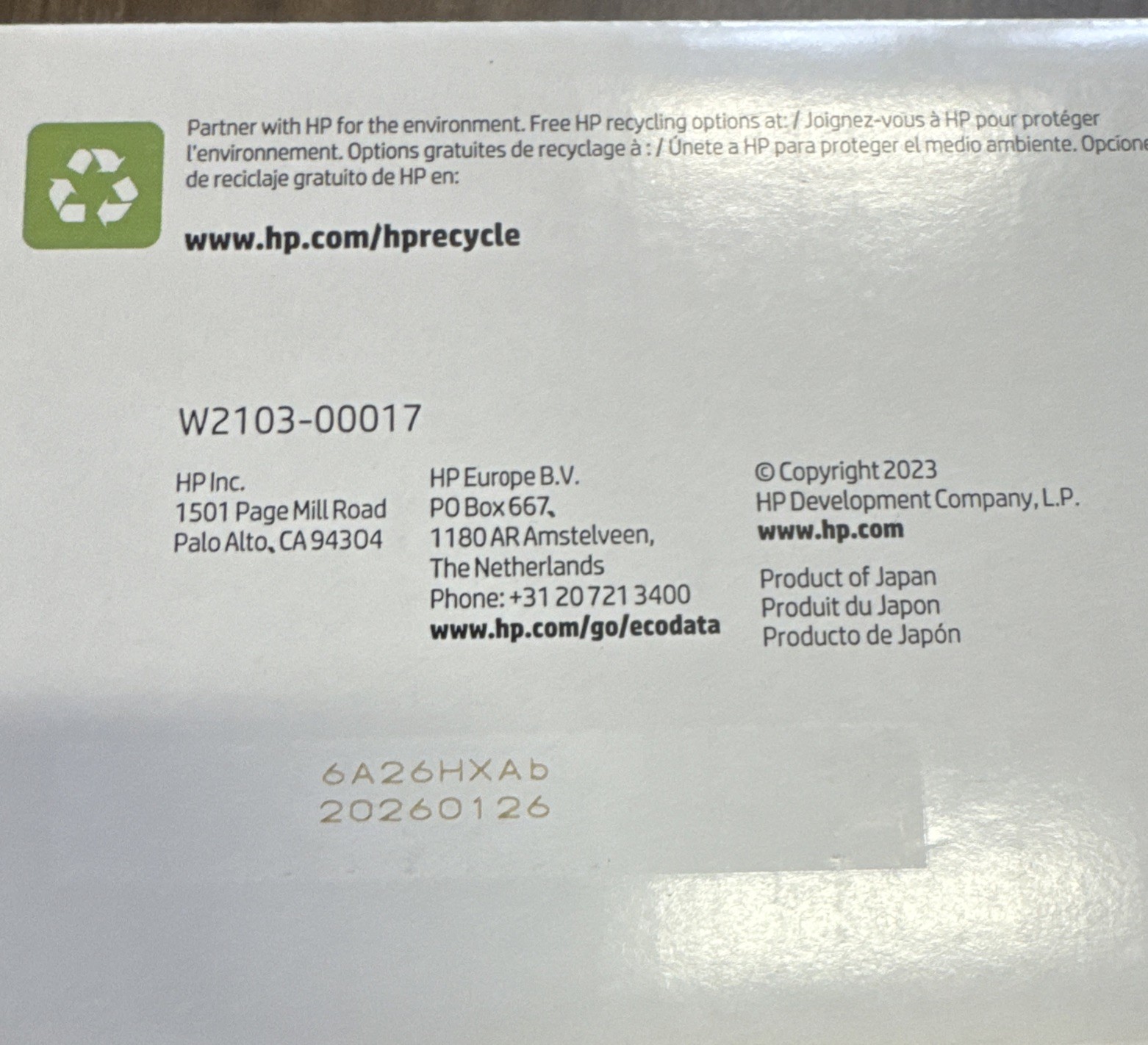 HP 210X Magenta Original LaserJet Toner Cartridge, ~5,500 pages, W2103X