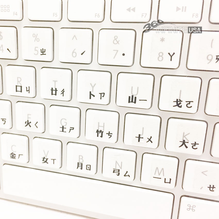 Chinese Keyboard Stickers letters laptop desktop Letters, no reflection-BLACK