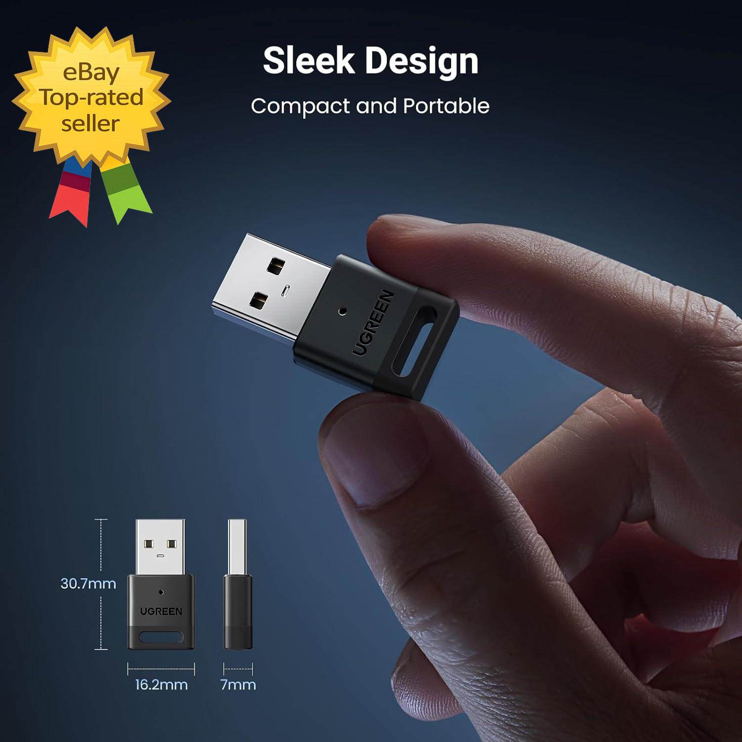 USB Bluetooth 53 Adapter for PC Plug and Play Receiver Transmitter for Devices
