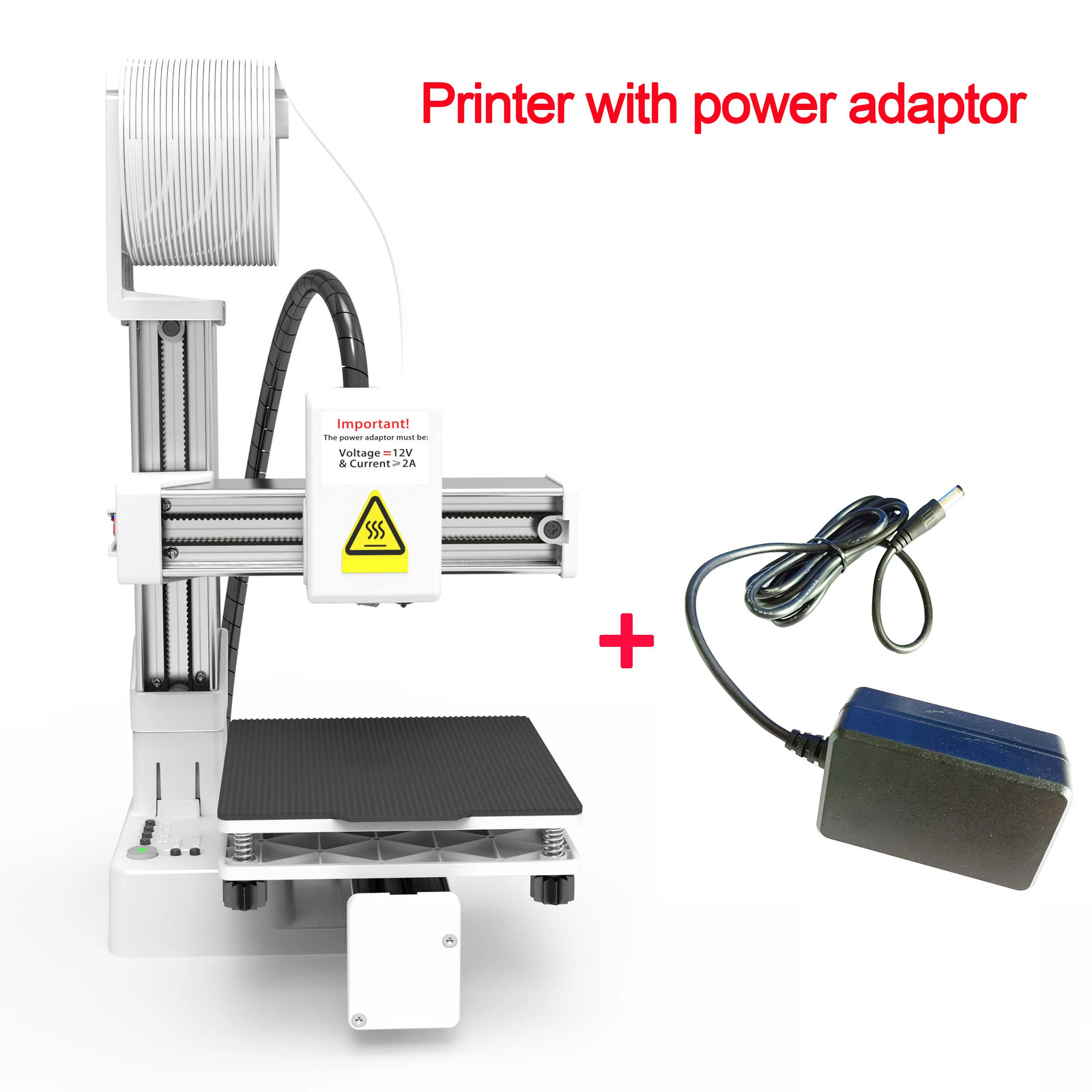 3D Printer Entry Level Compatible with PLA TPU 1.75Mm Filament Include Power Ada
