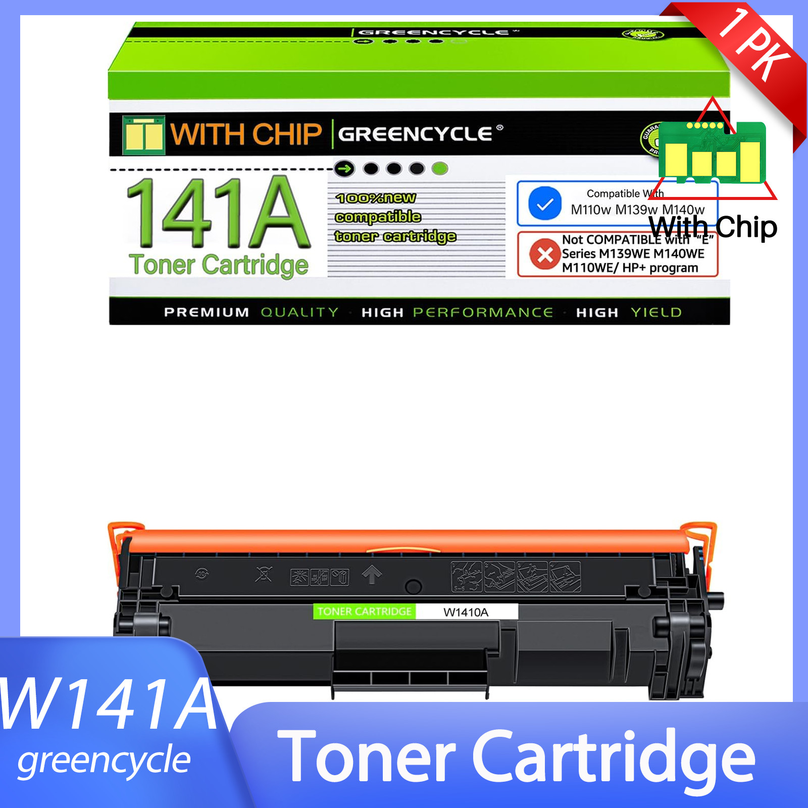 Toner Cartridges Replacement for HP 141A W1410A for HP M110w MFP M139w M140w
