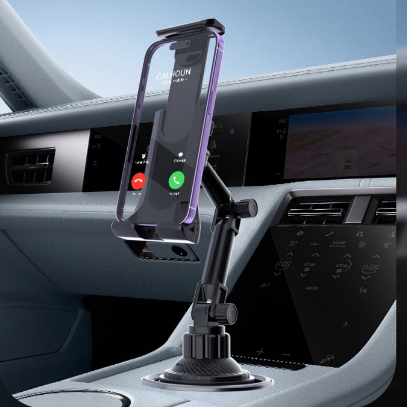 360 Degree Car Mount Adjustable Cup Holder Stand Cradle For iPhone iPad Tablet