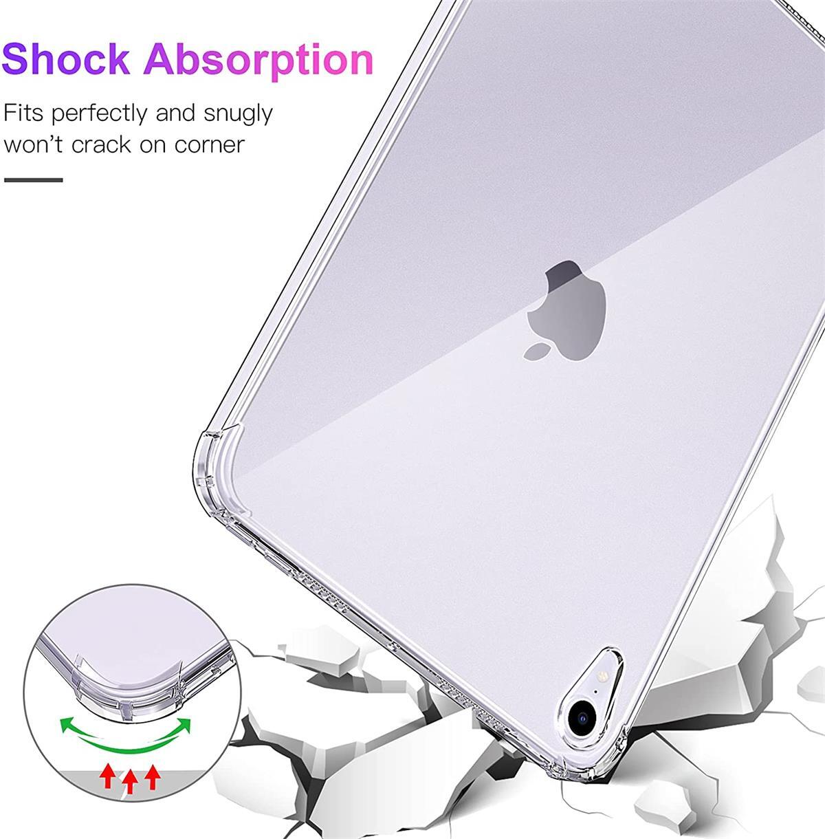 Clear Case for iPad Mini 7 A17 Pro 2024/iPad Mini 6 8.3-inch Shockproof Cover