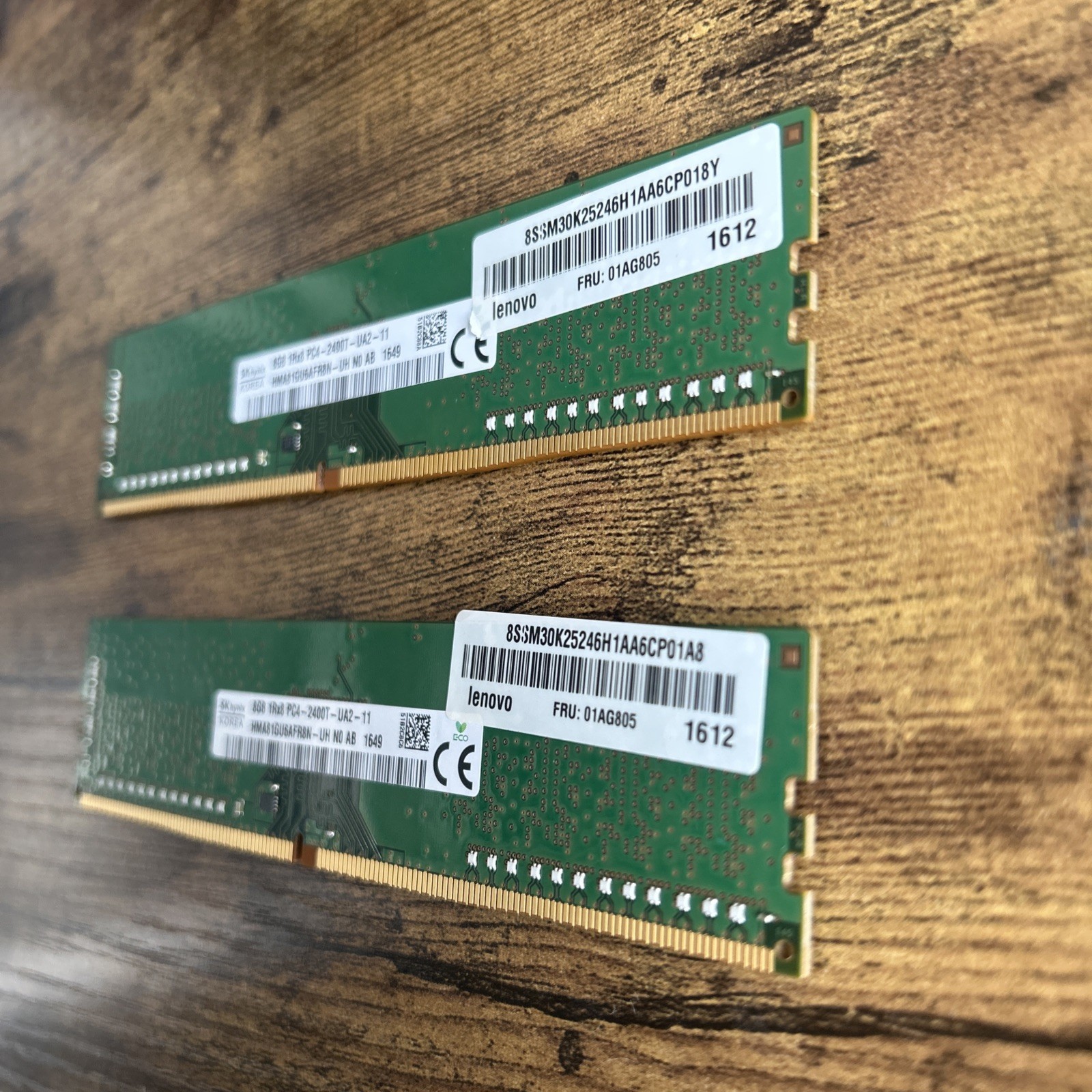 SK HYNIX 16GB DDR4-2400 UDIMM DESKTOP RAM PC4-19200 (2x8GB)