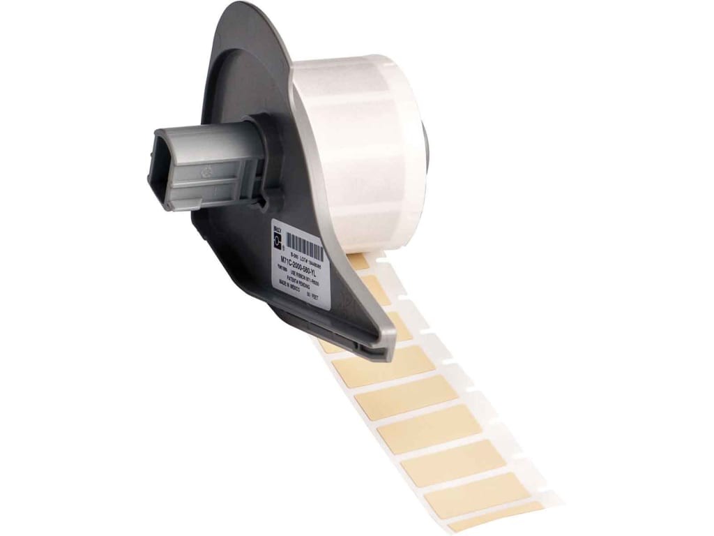 Brady M7-17-724 – Circuit Board Labels, Polyimide, Amber, Matte, 0.5’H X 1’W,