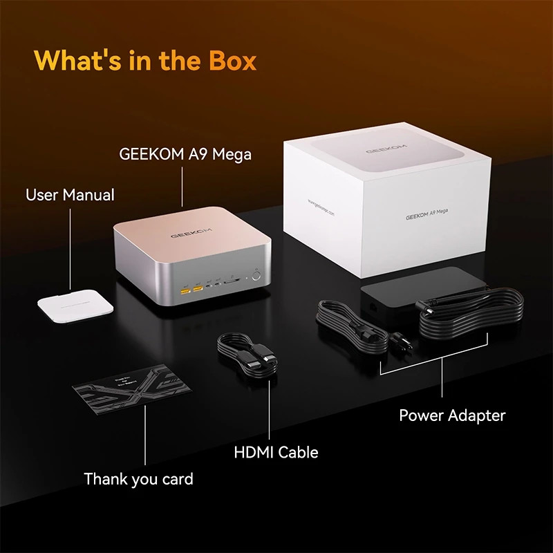 GEEKOM A9 Mega AI Mini PC with AMD Ryzen Al Max+ 395 – 128GB LPDDR5x AI RAM