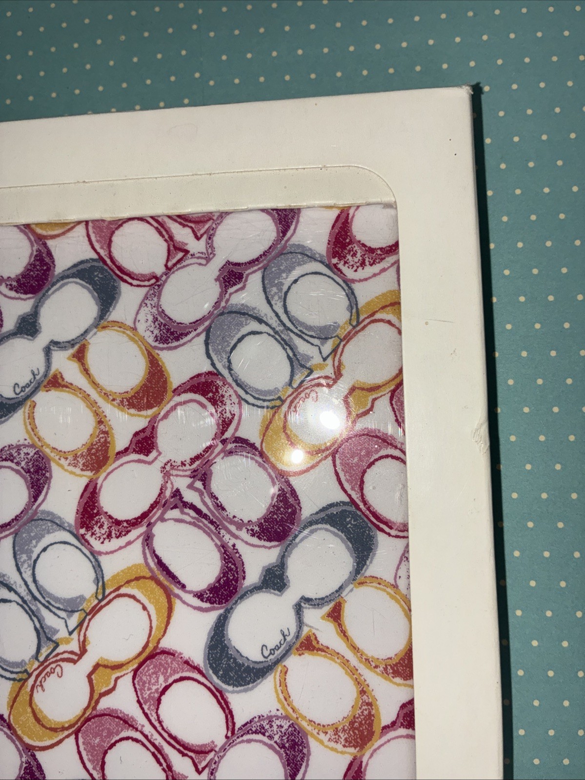 COACH IPAD HARD CASE COVER S/S SCR MINI IPAD CS MULTI COLOR F65646 NEW
