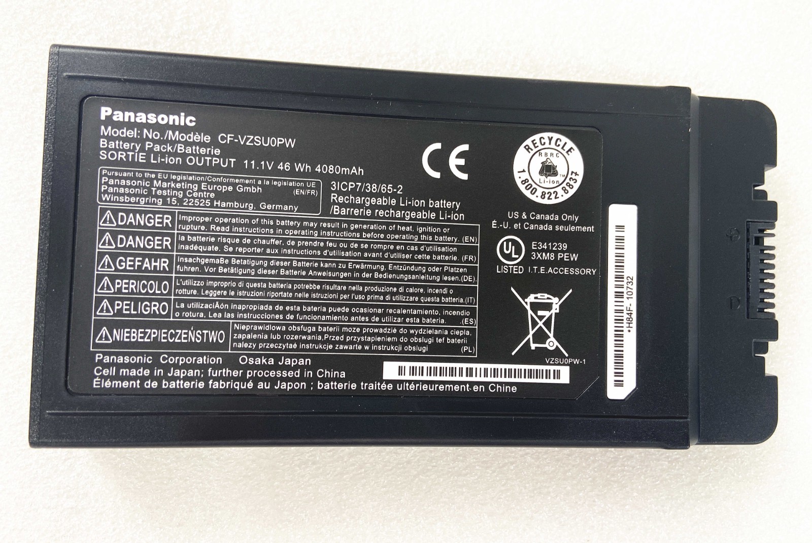 Genuine CF-VZSU48 Battery Panasonic Toughbook CF19 CF-19 MK5 MK6 MK7 MK8 Series