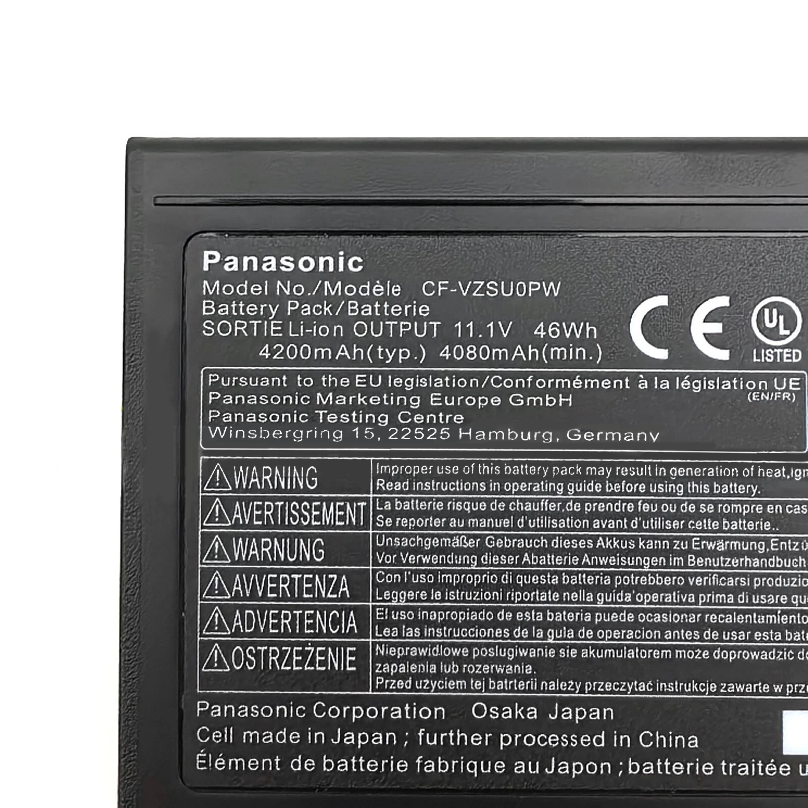 Genuine CF-VZSU0PW CF-VZSUOPW CF-VZSU0PR Battery for Panasonic Toughbook CF-54