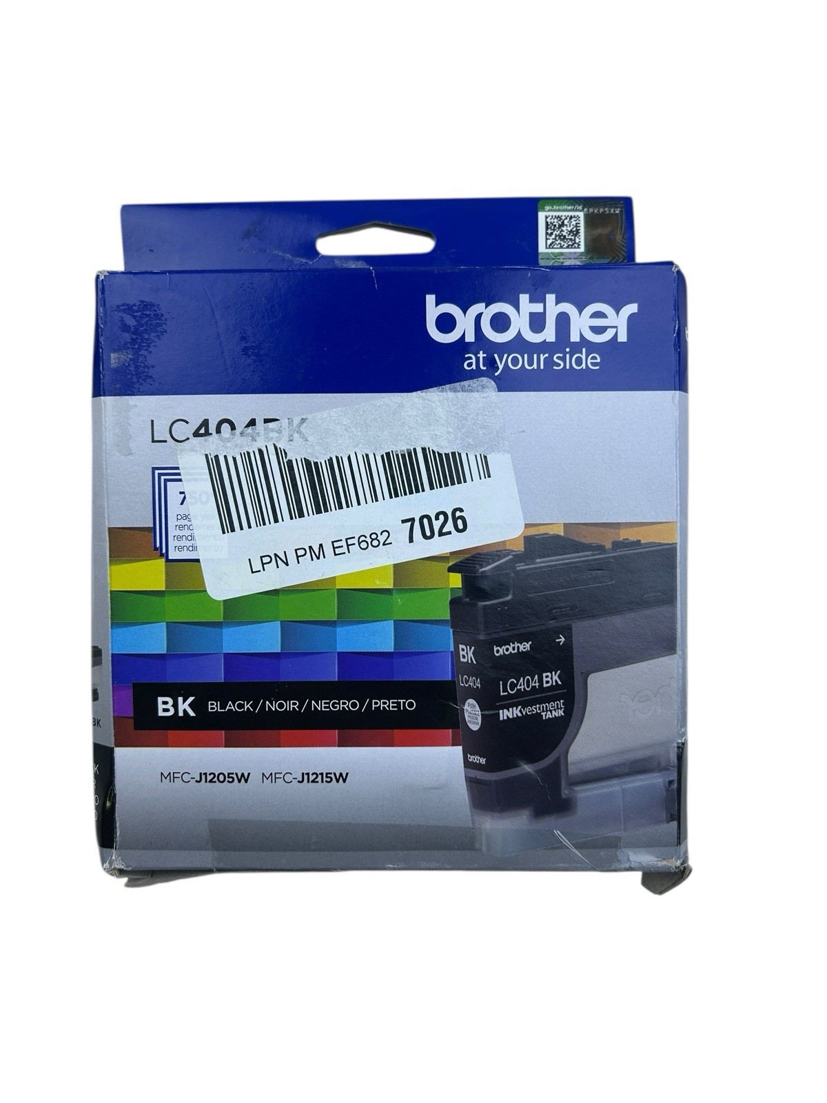Genuine Brother LC404 Yield Black INKvestment Tank Ink Cartridge 11/2027