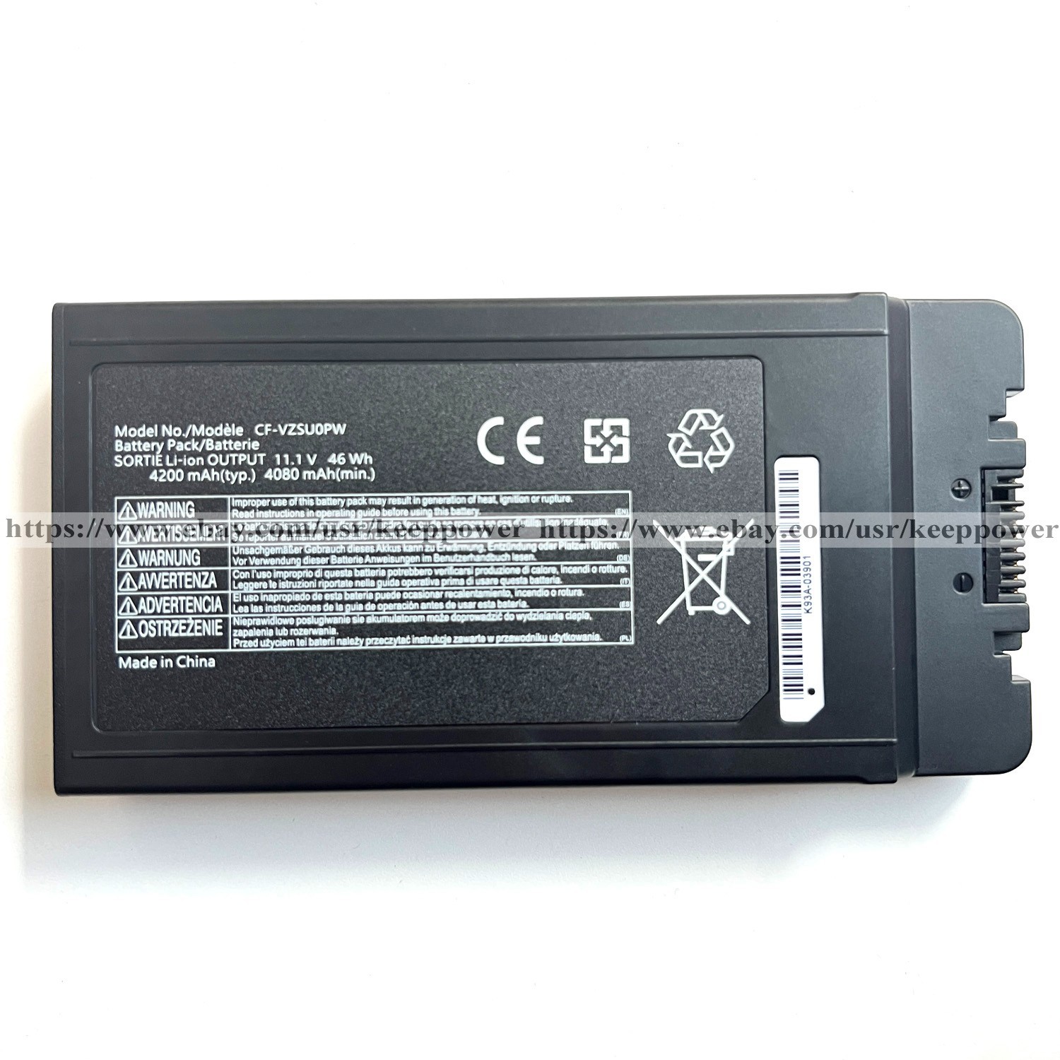 New 46Wh CF-VZSU0PW Battery For Panasonic Toughbook CF-54 MK1 MK2 MK3 CF-VZSU0PR