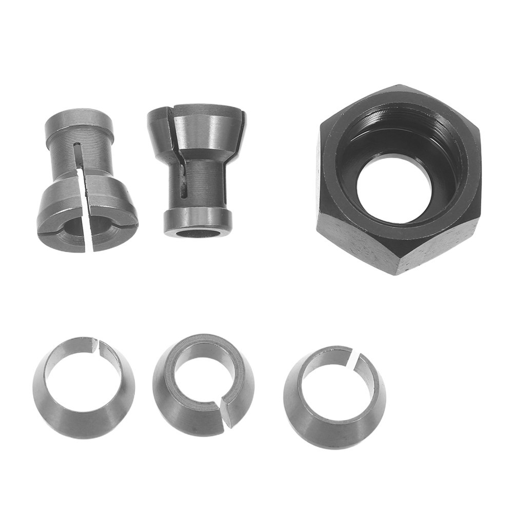 6 Pcs Cnc Collet Chuck Woodworking Milling Engraving Machine Tools