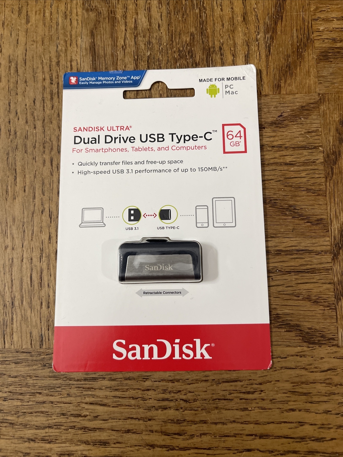 SanDisk Ultra Dual Drive USB TYPE-C – 64GB