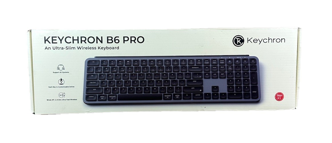 Keychron – B6 Pro 100% Custom Wireless Keyboard with Progrmmable ZMK Support