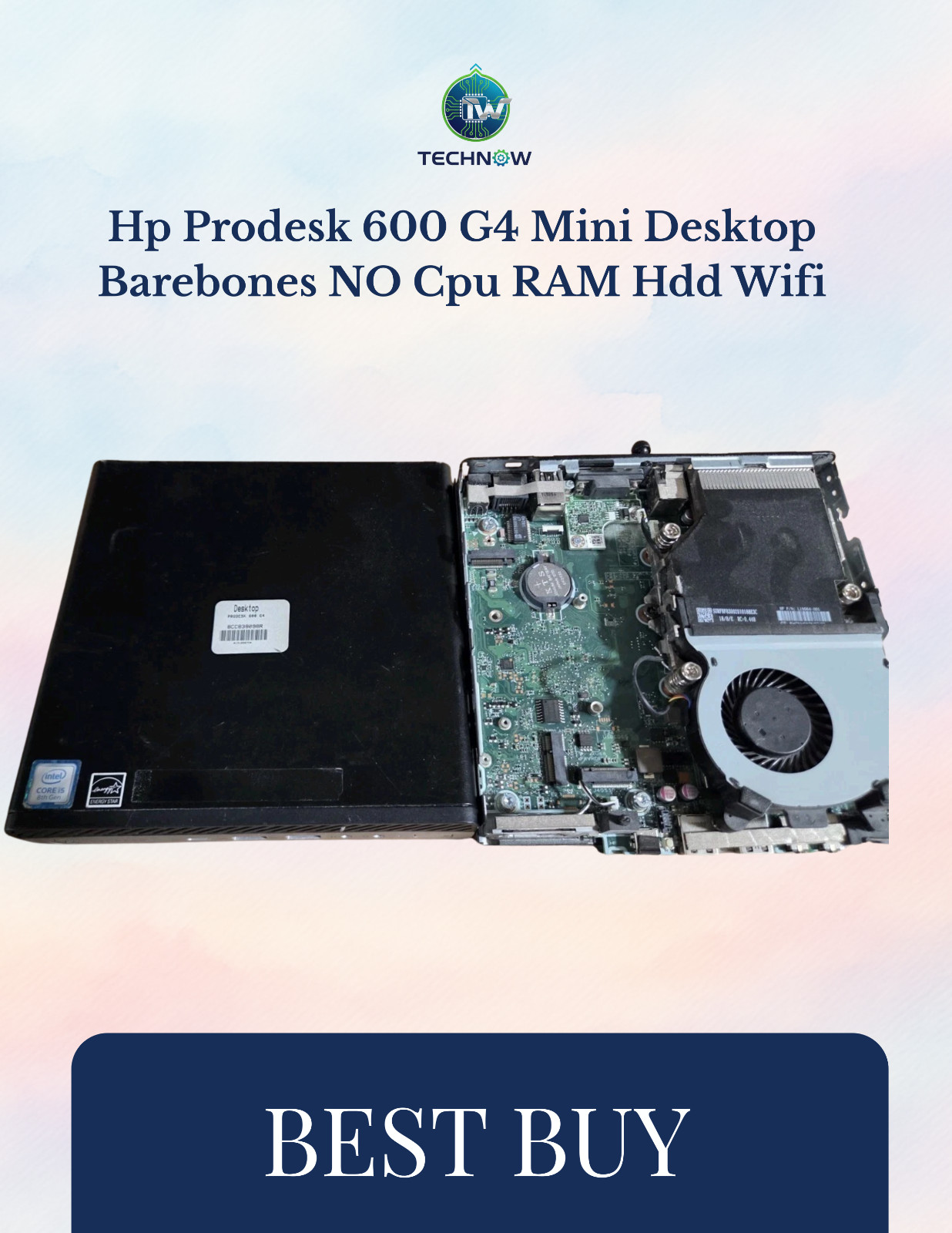 Hp Prodesk 600 G4 Mini Desktop Barebones NO Cpu RAM Hdd Wifi