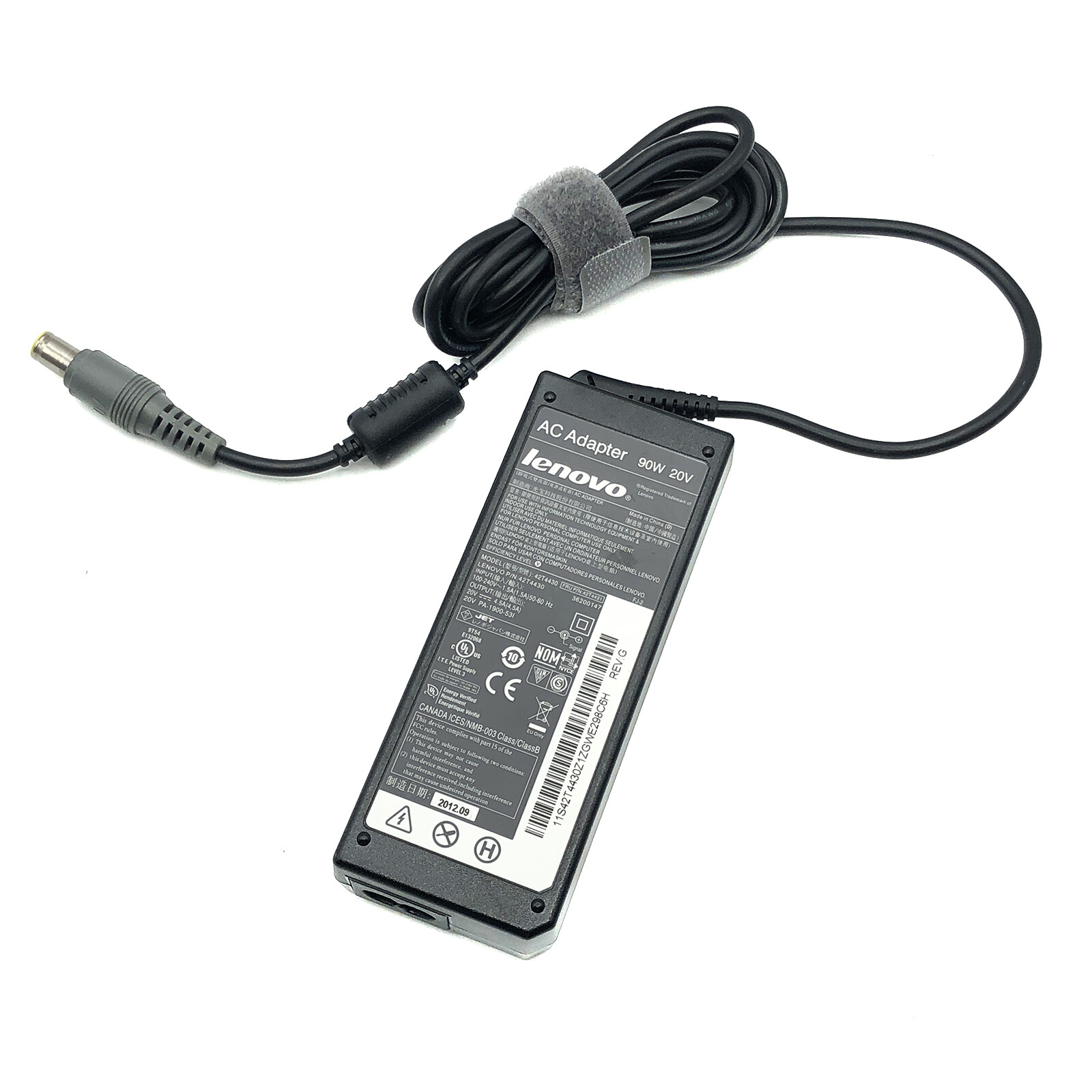 Genuine Lenovo 42T5000 AC/DC Power Supply Adapter Charger 20V 4.5A 90W n/PC