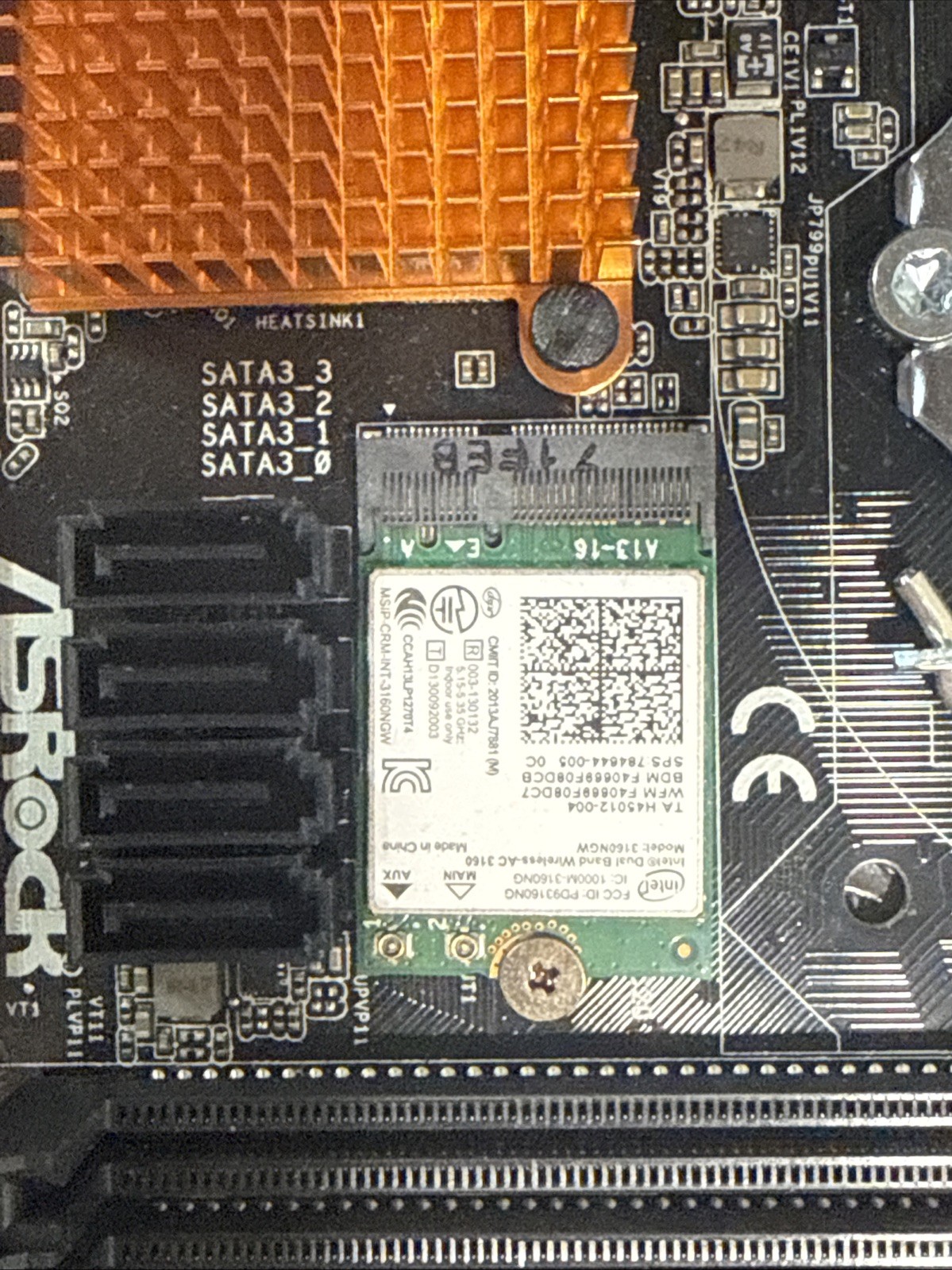 ASRock H110M-lTX/ac Motherboard W/intel Core i3-6300 T