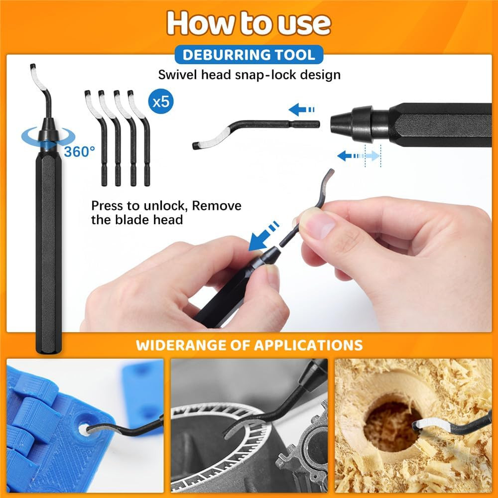 50Pcs 3D Printer Tool Kit & Accessories for All FDM/SLA Printers, Includes No…