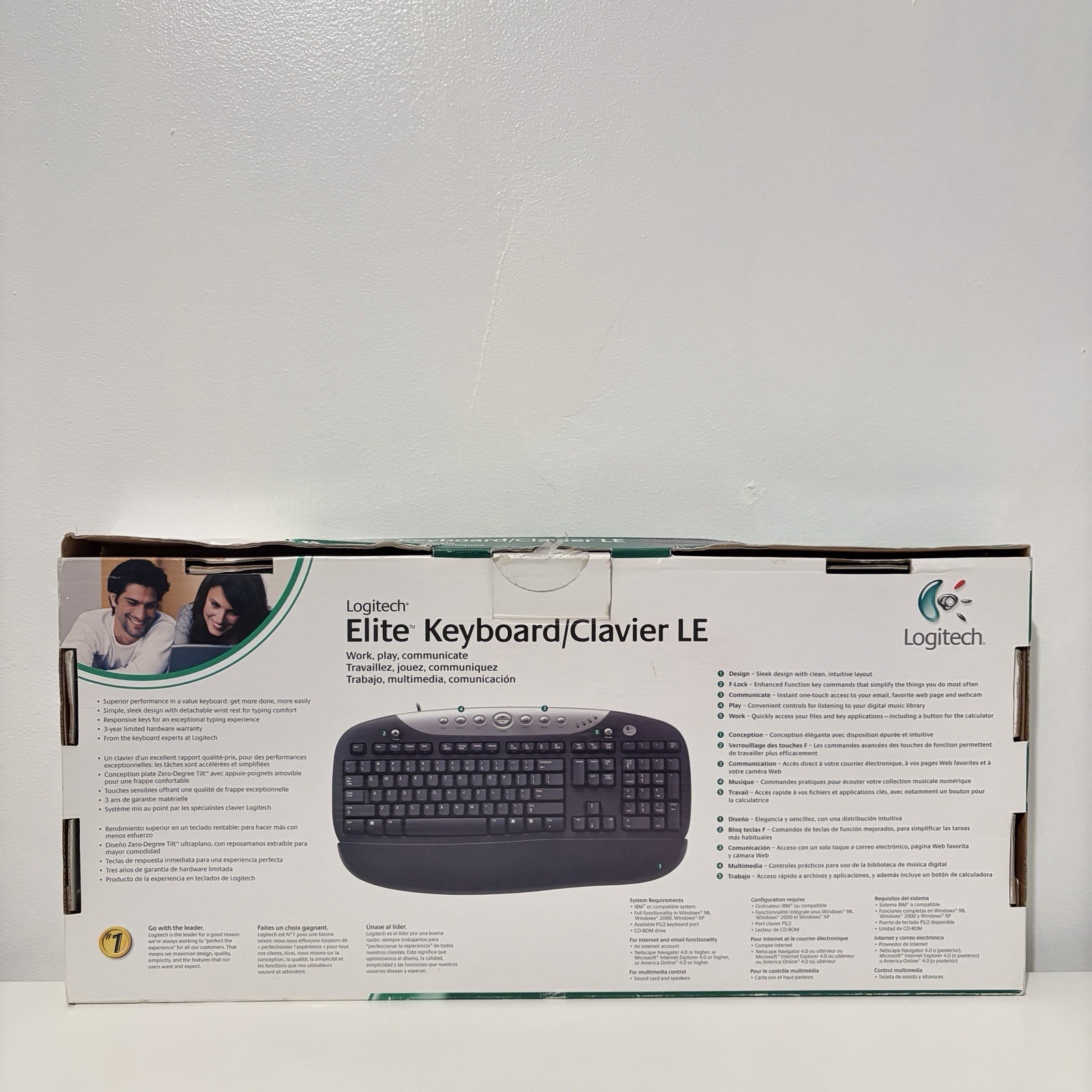 Logitech Elite Keyboard LE Black Silver Wired PS/2 Multimedia 967487-0403