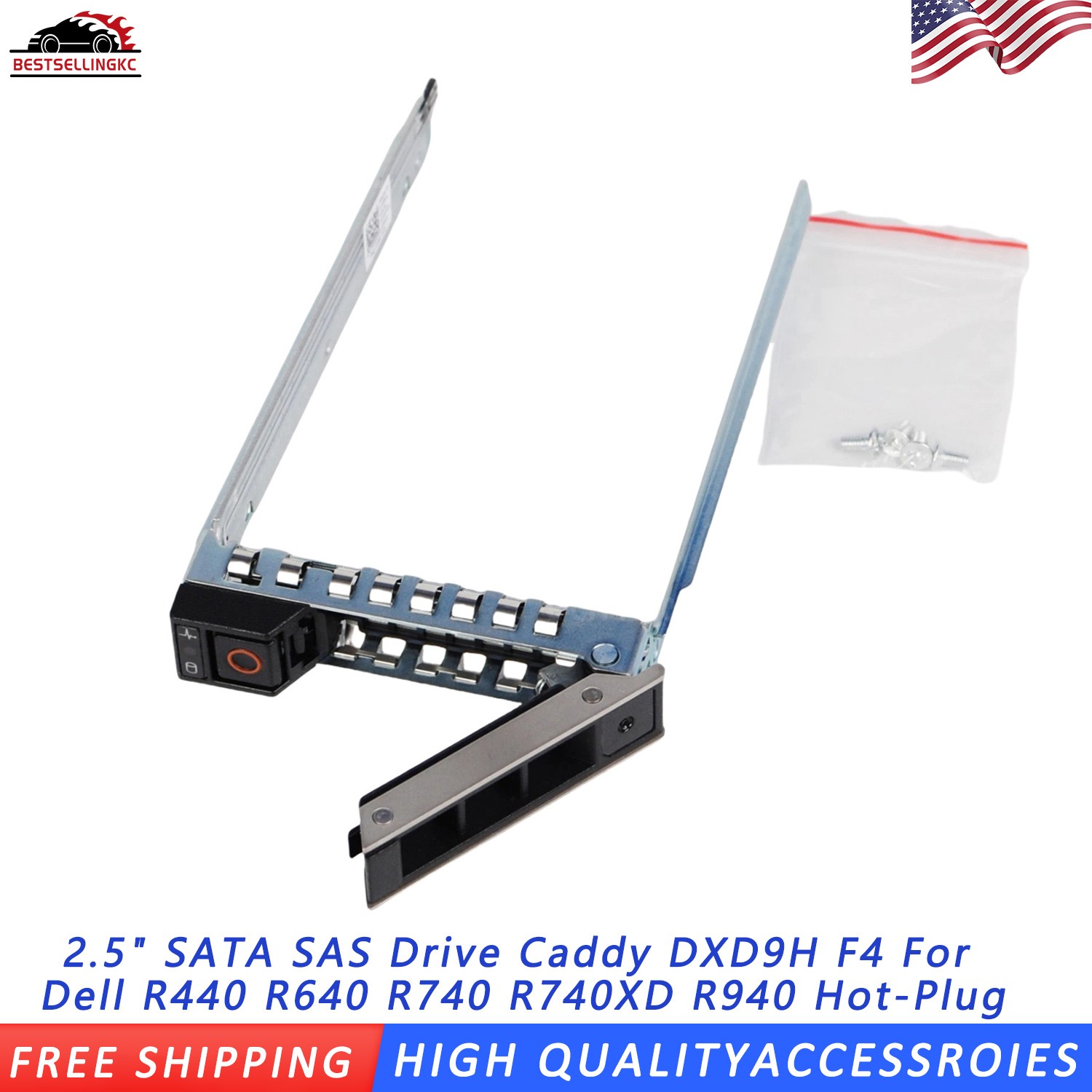 20 Lot 2.5” Hard Drive Tray Caddy For Dell R640 R740 R940 R7415 Gen14 DXD9H