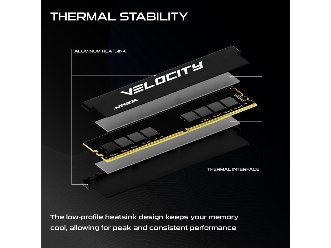 A-Tech Velocity 16GB DDR4 3200 (PC4-25600) CL22 XMP Desktop PC Gaming Memory RAM