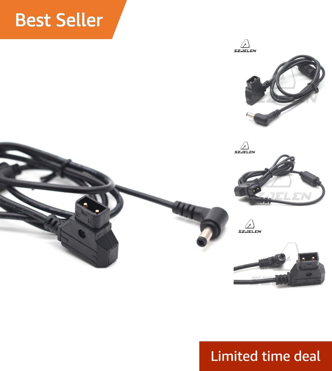 Lightweight 6FT D-Tap to DC 5.5X2.5mm Power Cable – Ideal for V-Mount Batteries