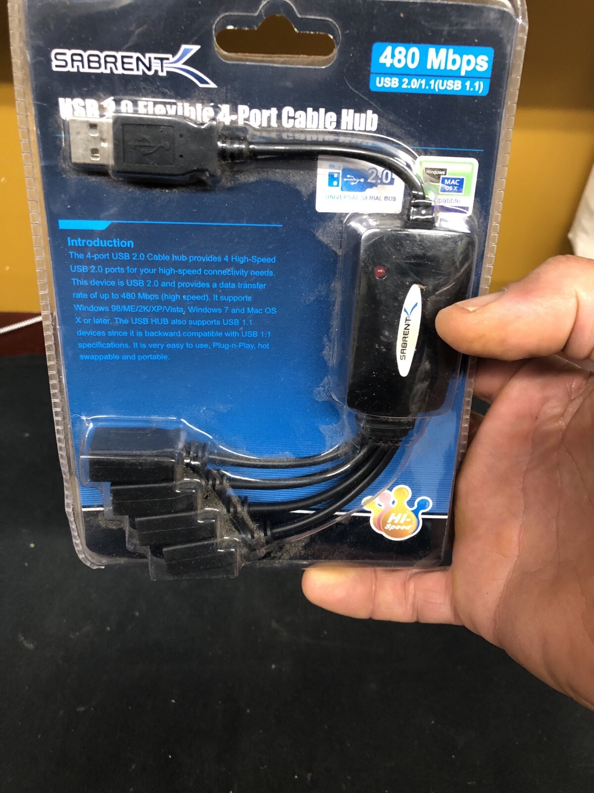 SARBENT 4 Port USB C Hub with PD 2.0 – USB-C to 4x A – USB 1-1 Hub