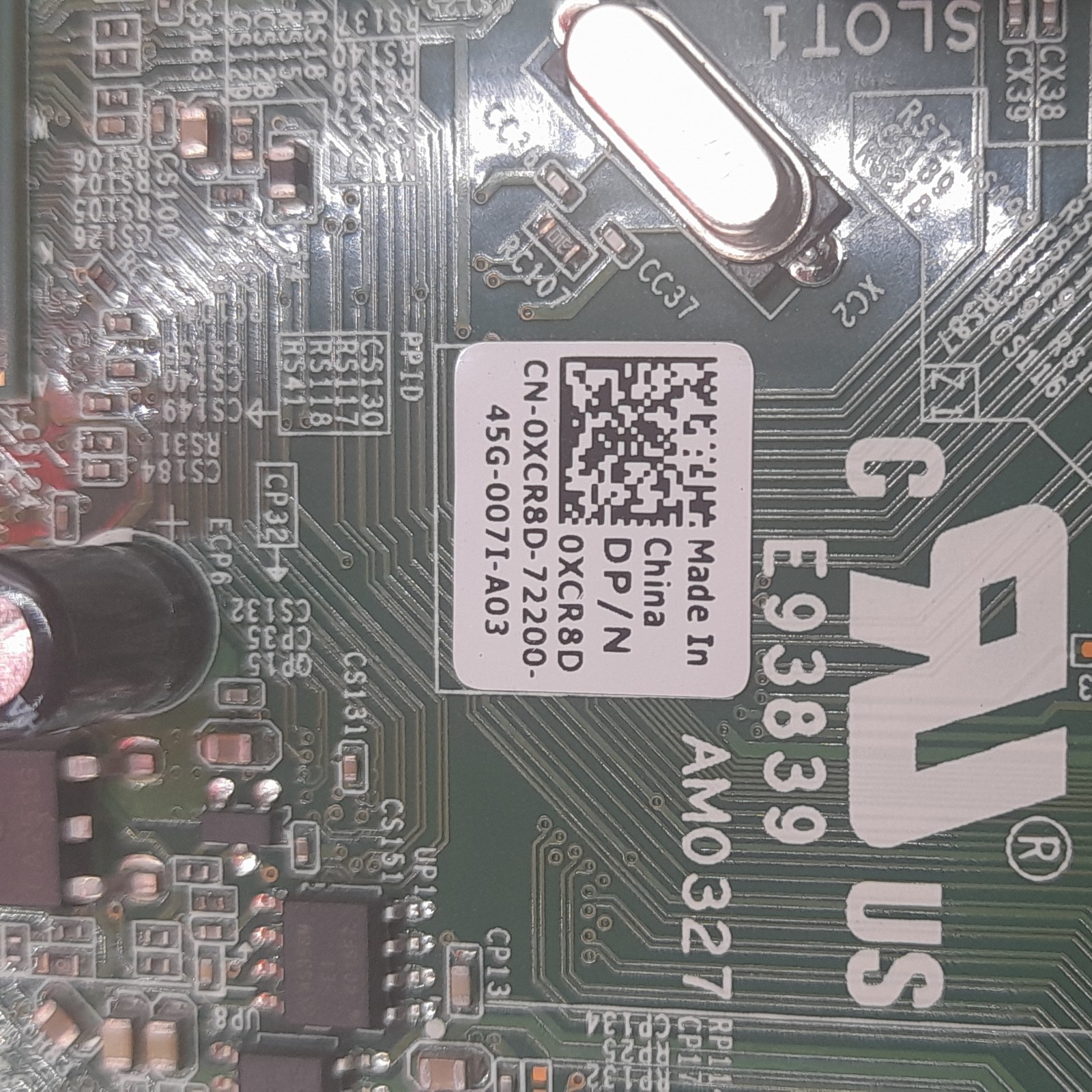 Dell Optiplex 9020 SFF(small form factor) System Motherboard XCR8D 0V62H
