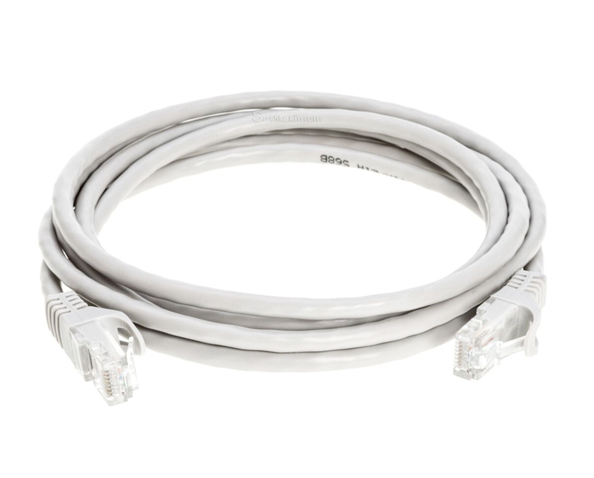 CAT6e/CAT6 Ethernet LAN Network RJ-45 Patch Cable White 1.5FT-20FT Multipack LOT