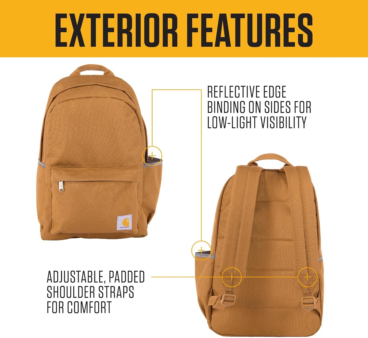 Carhartt 21L Laptop Backpack, Water-Resistant