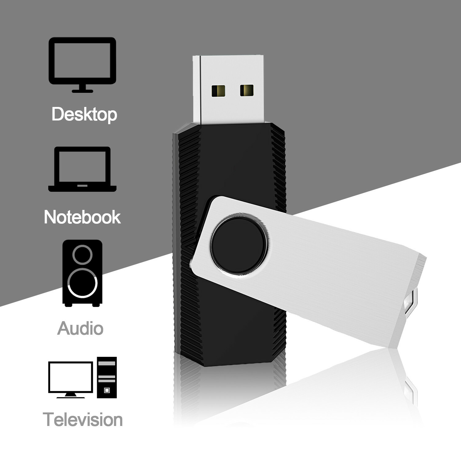 Wholesale Sale 10/ 30/ 50/100pcs 256MB Metal Swivel USB Flash Drive Memory Stick
