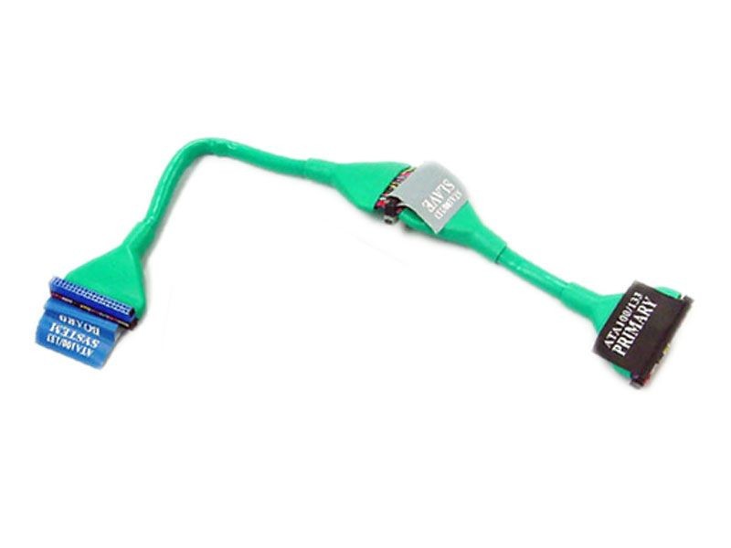 24″ Green IDE ATA 100/133 Round Dual Device Hard Drive CD-ROM Cable