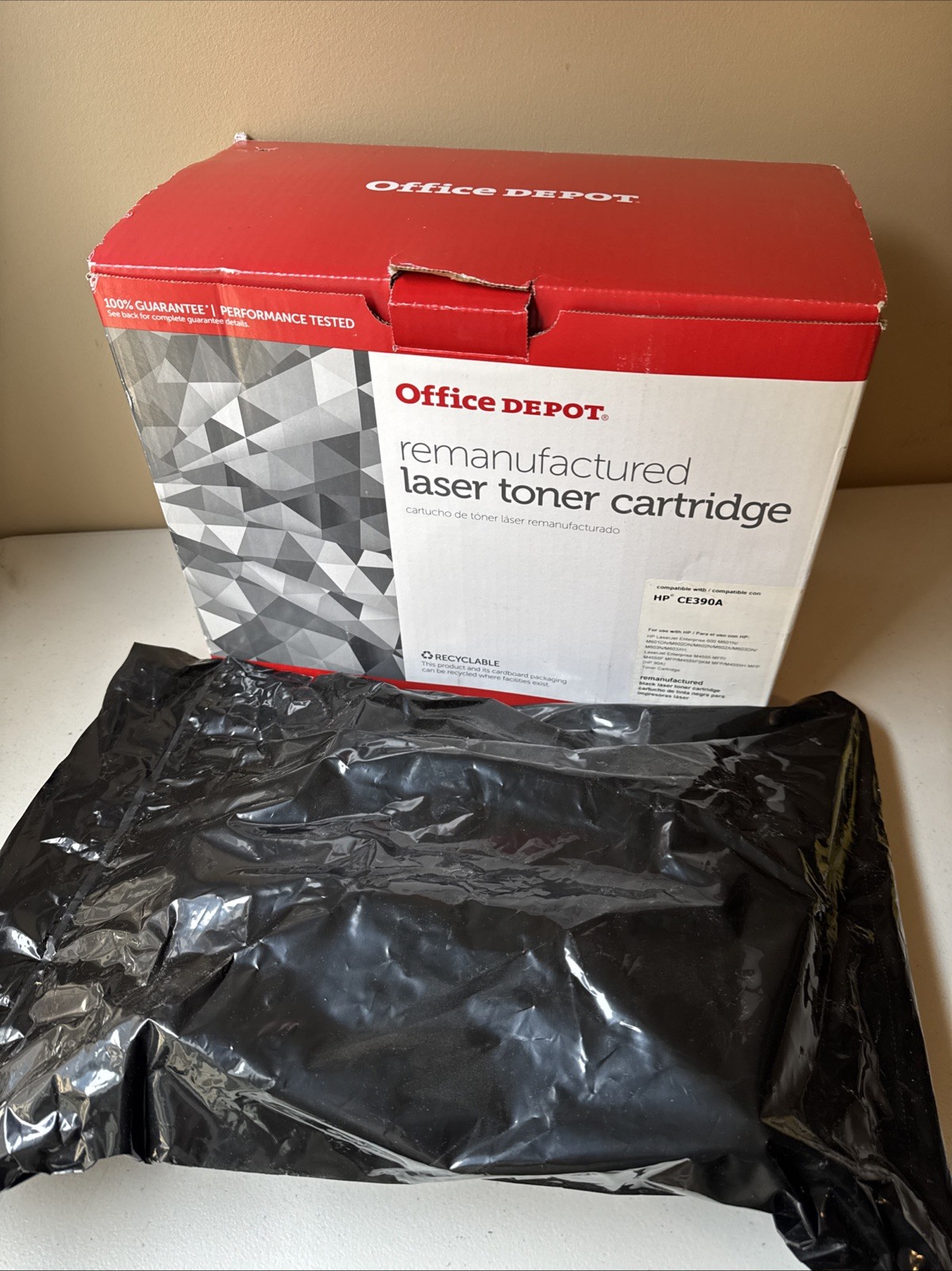 Office Depot 90A Remanufacture Toner For HP CE390A