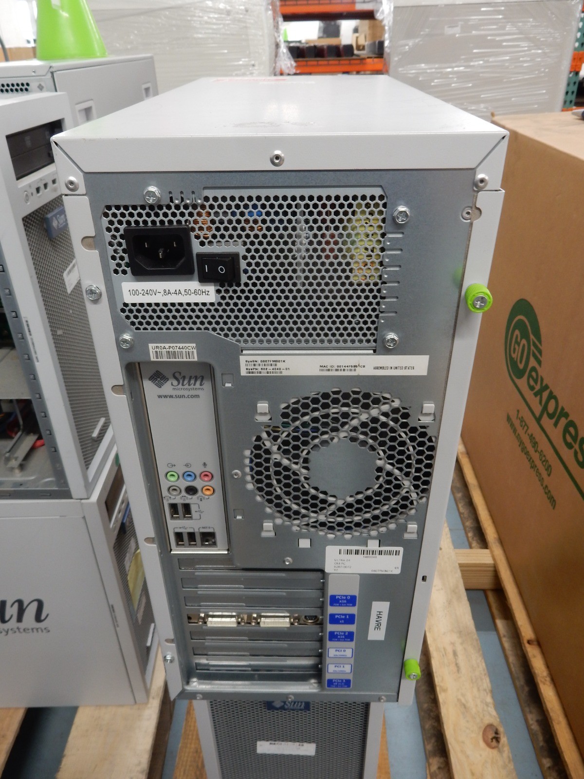 SUN ULTRA 24 Work Station Intel Core 2 Quad Q6600 2.40GHz 8GB