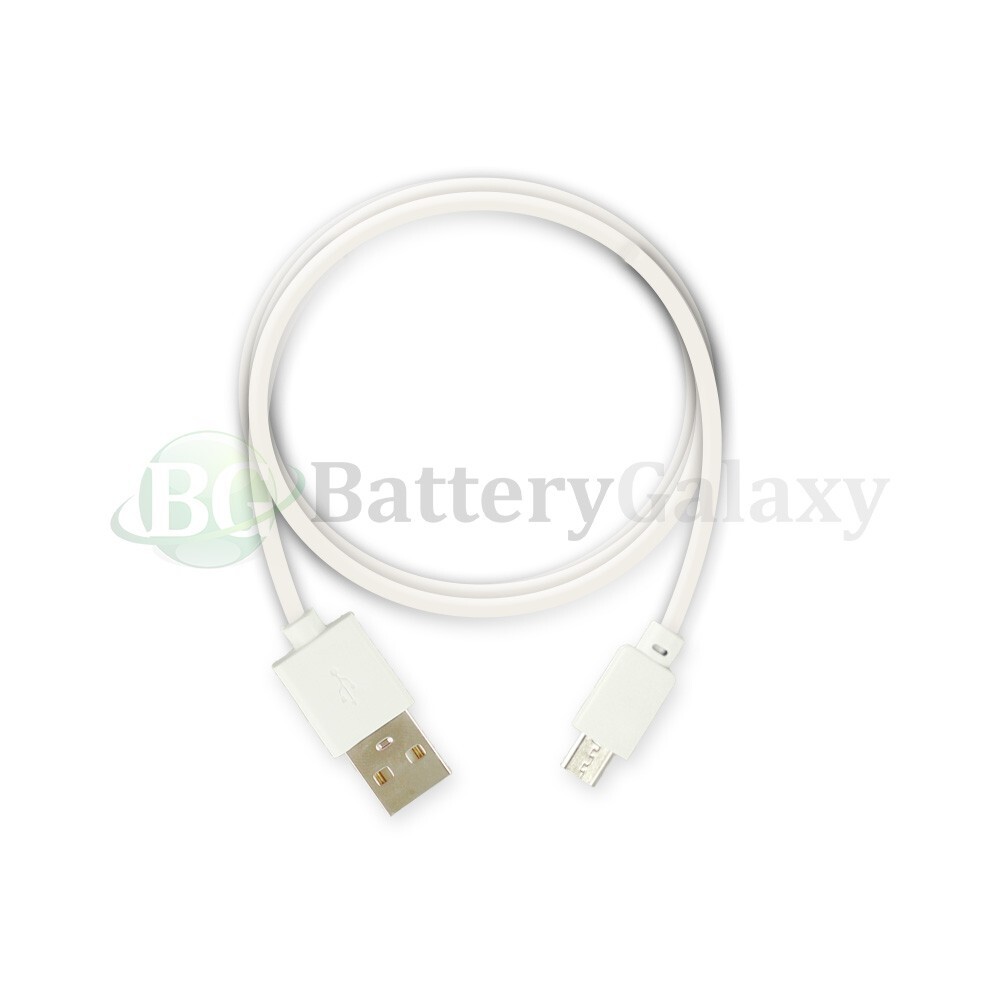 6ft Feet USB 2.0 A to Micro-USB B High Speed Cable M/M WHITE