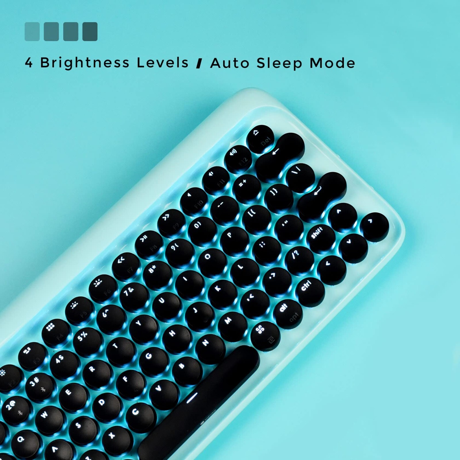 Lofree Mechanical Bluetooth Keyboard DOT Retro 79 Keys Windows/Android/Mac/iOS