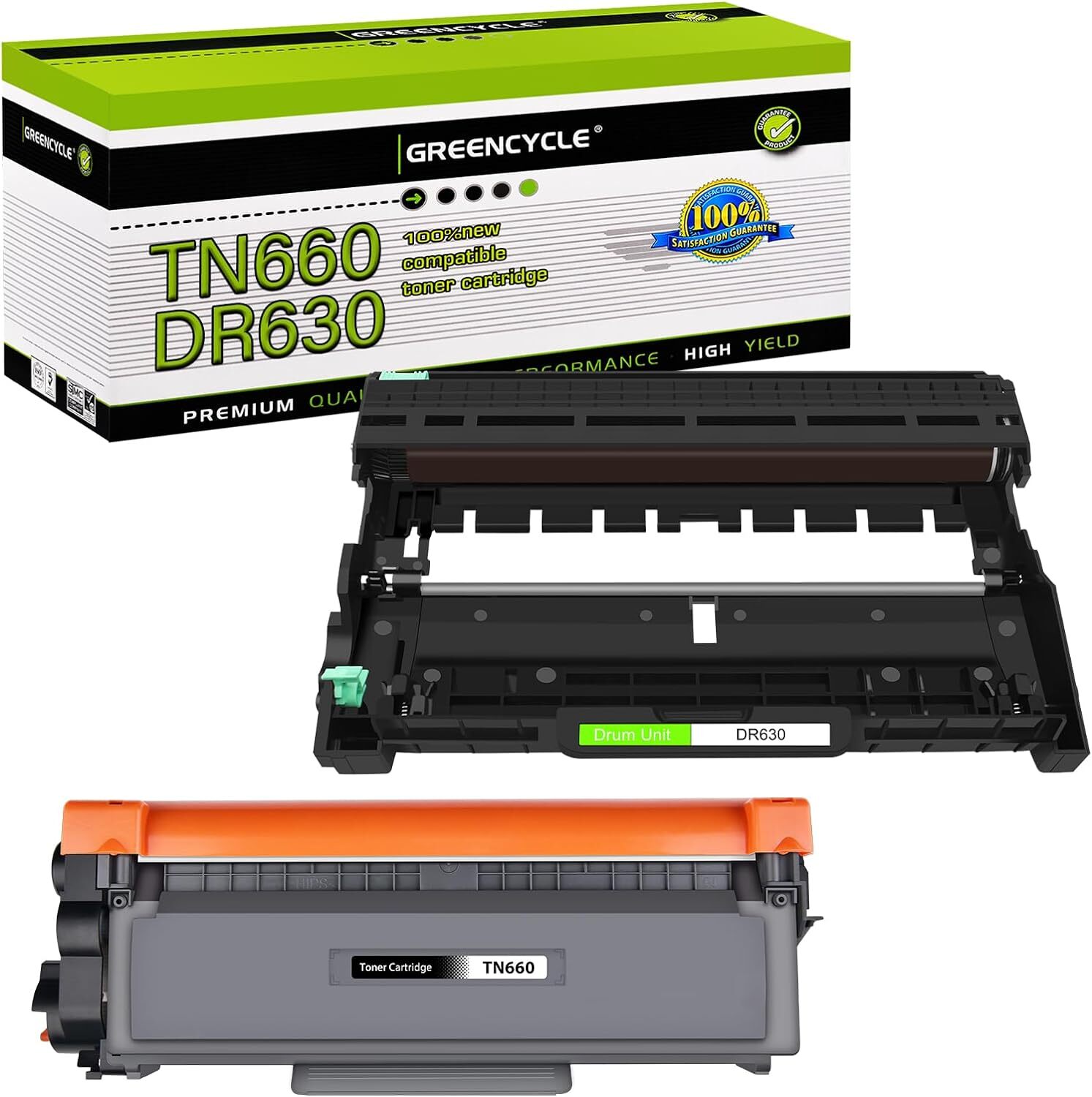 DR630 Drum Unit & TN660 Toner Set For Brother DCP-L2540DW HL-L2360DW HL-L2380DW