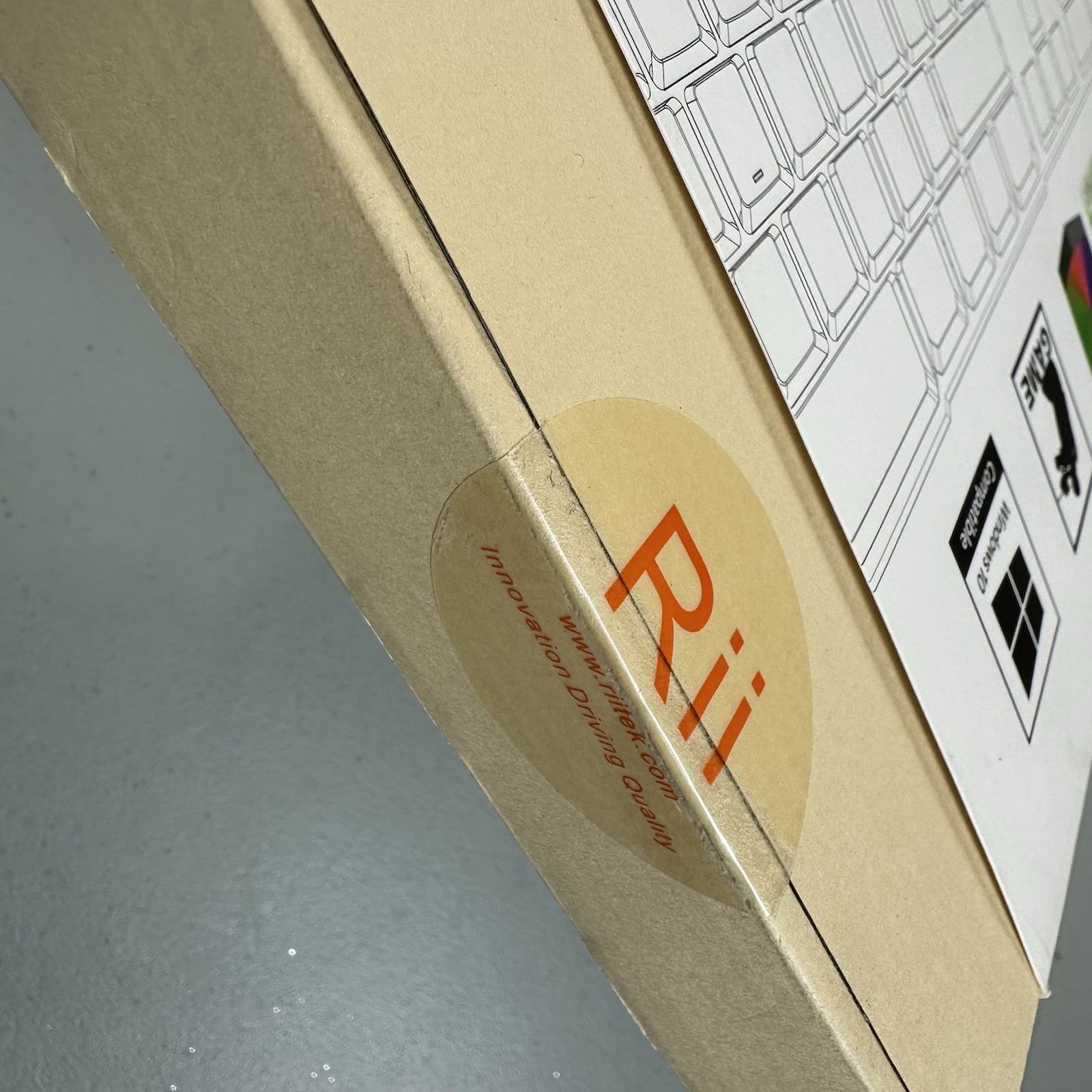 Rii RK100+ Mixed Color LED Backlit Multimedia Gaming Keyboard