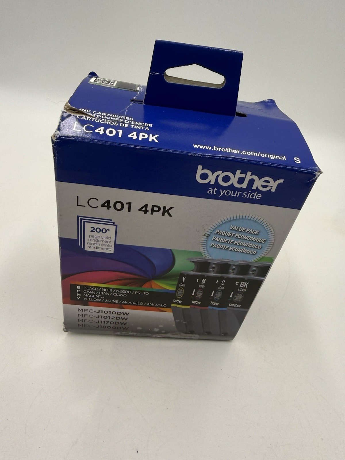 Brother Genuine LC401 2 Pack Ink 5/2028 Sealed Cartridges