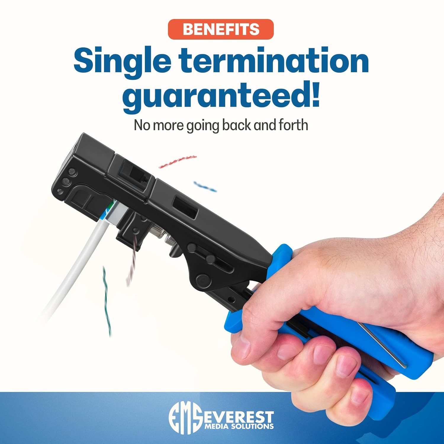 Everest 90° Angled RJ45 Cat6 Keystone Speedy + 50 RJ45 Everest easyJACK -90° Kit
